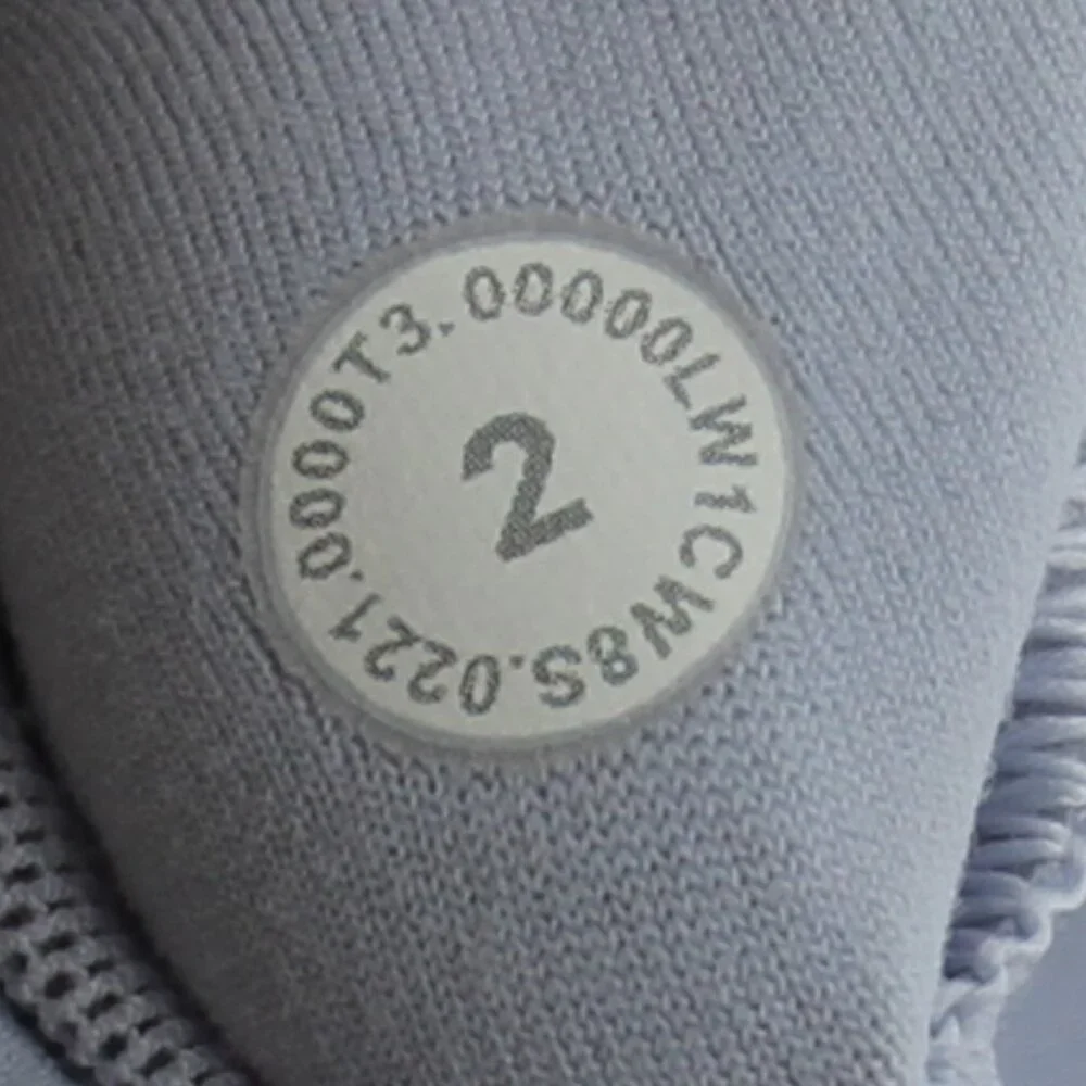 Lululemon Align Tank Top Crop Nulu Built-in-Bra Blue Linen Size 2